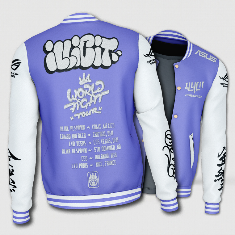 Chamarra ILLICIT Gaming World Fight Tour